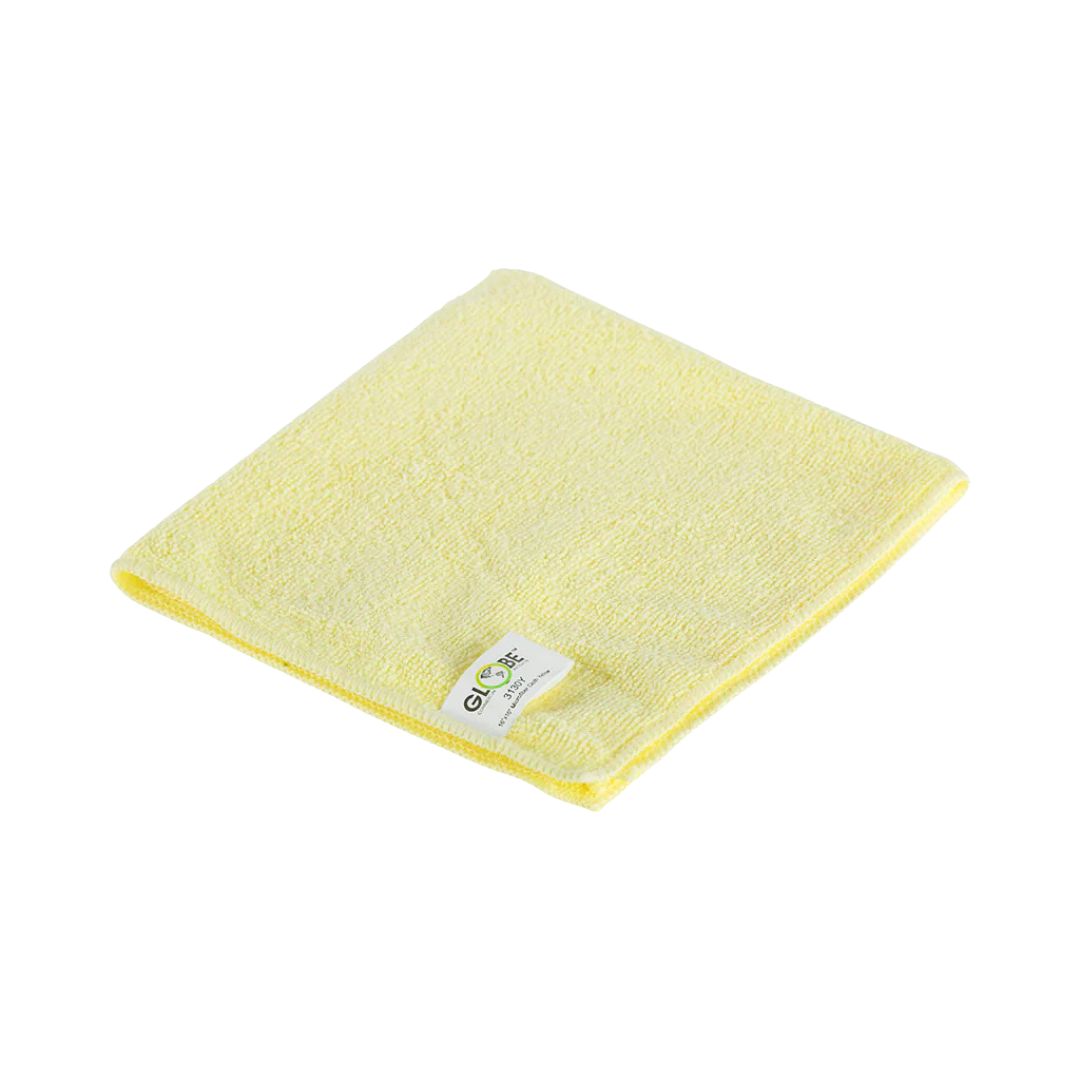 Globe Commercial Products 16"x16" Microfiber Cloth (Pack of 10)