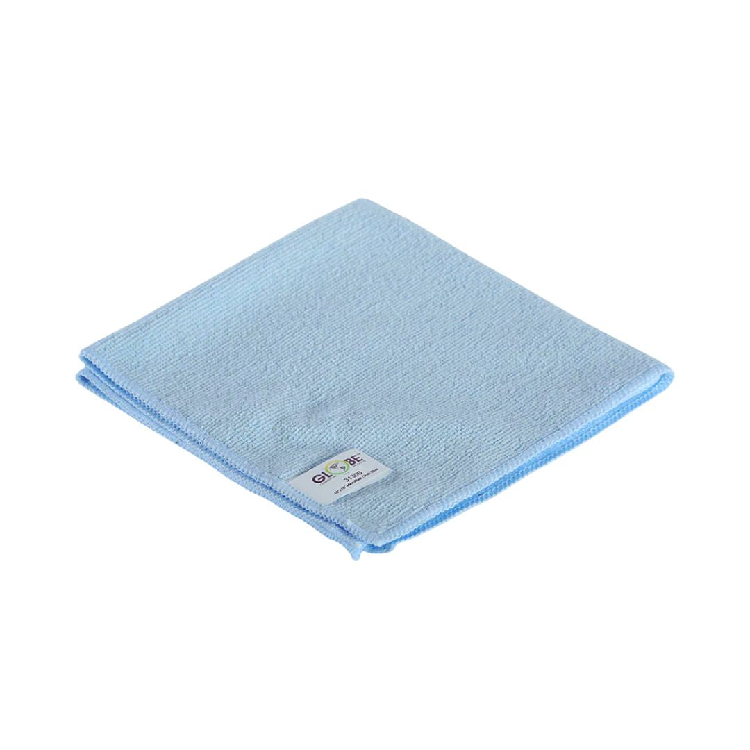 Globe Commercial Products 16"x16" Microfiber Cloth (Pack of 10)