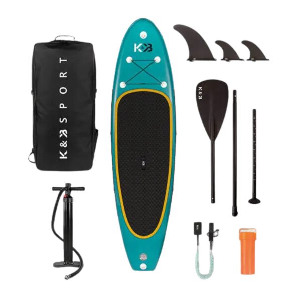 K&B Sport Inflatable Paddle Board 10' - Teal