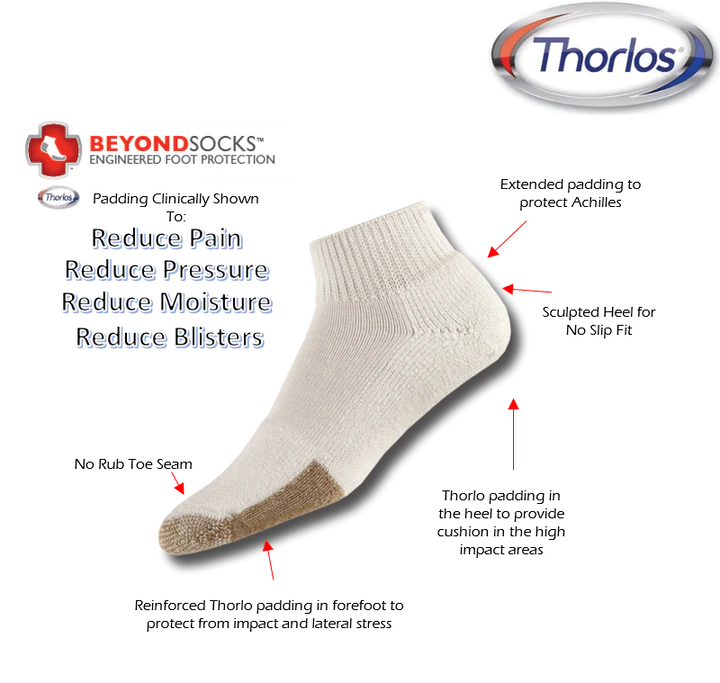 Thorlo Chaussettes de tennis unisexes à coussin maximum